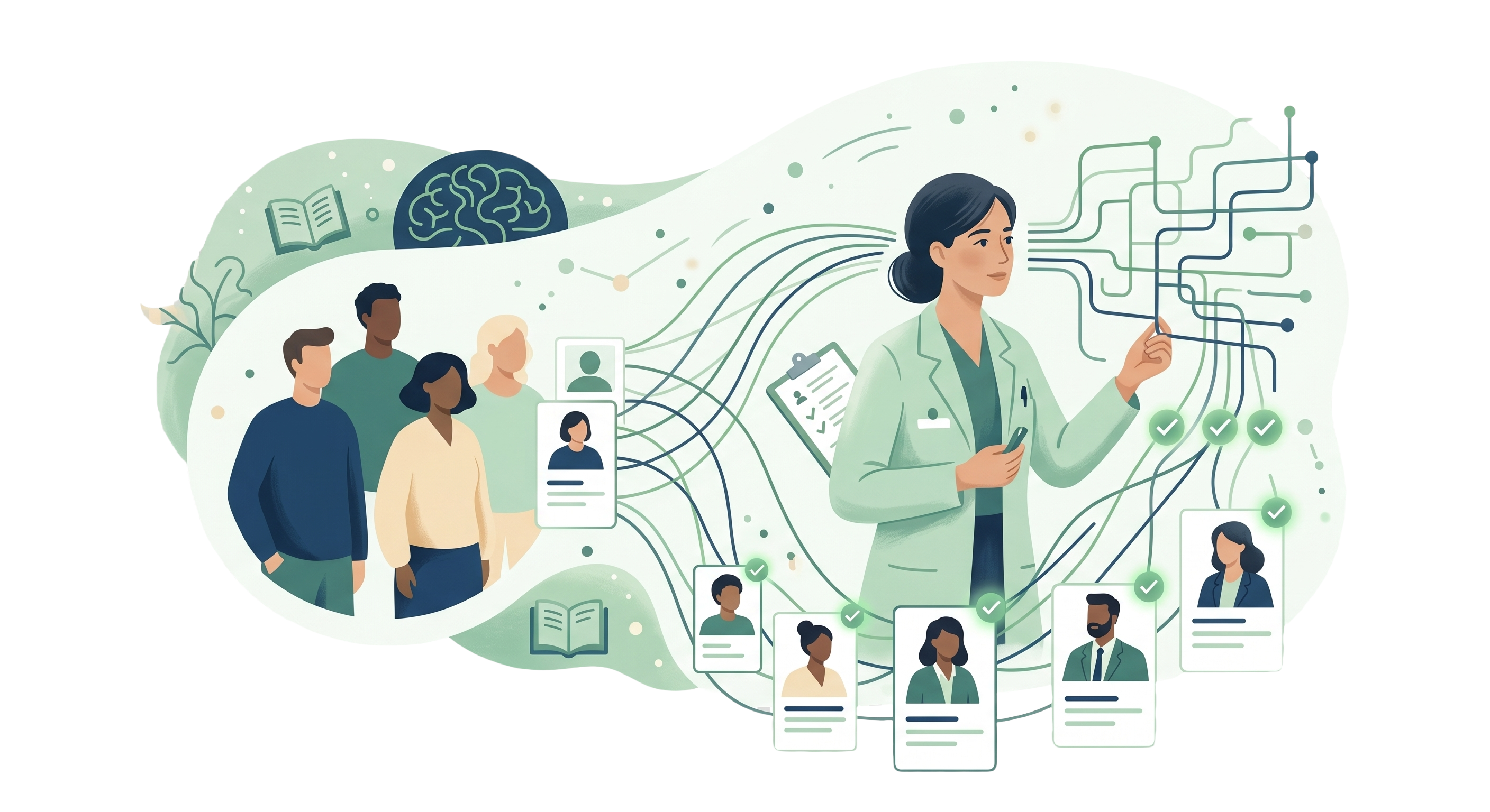 Matching Doctors and Patients Illustration